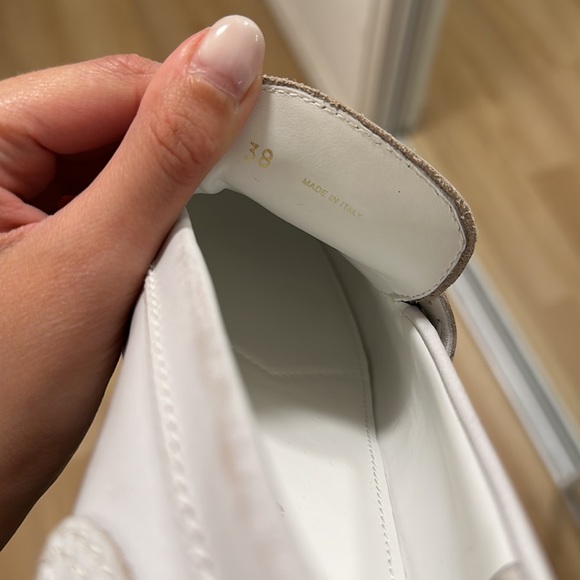 Miu Miu  Penny White Leather Loafers - size 8 - Picture 7 of 8